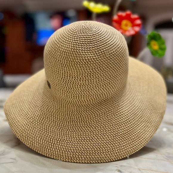 ERIC JAVITS HAMPTON STRAW SUN HAT - Picture 2 of 10